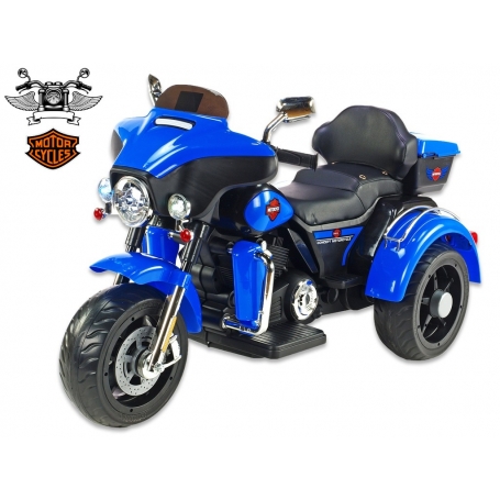 Motorka Big chopper Motorcycle modrá