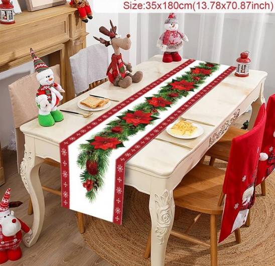 Vianočný behúň na stôl 6