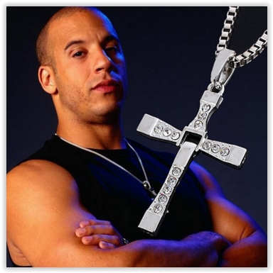 Retiazka na krk s krížom -VIN DIESEL Toretto