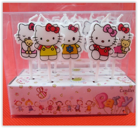 narodeninová sviečka Hello Kitty 5ks