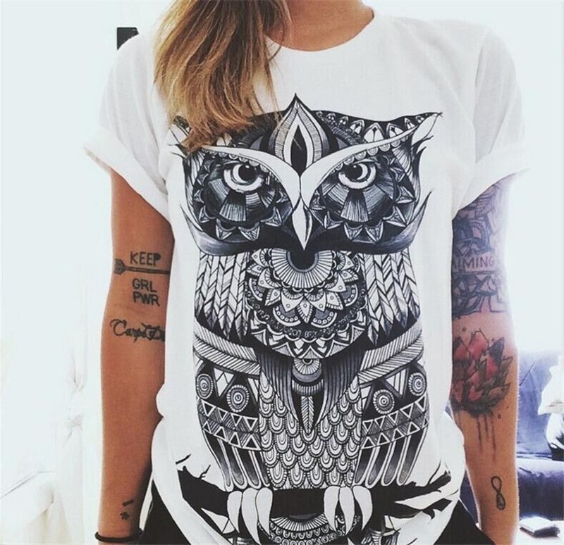 Dievčenské tričko so sovou