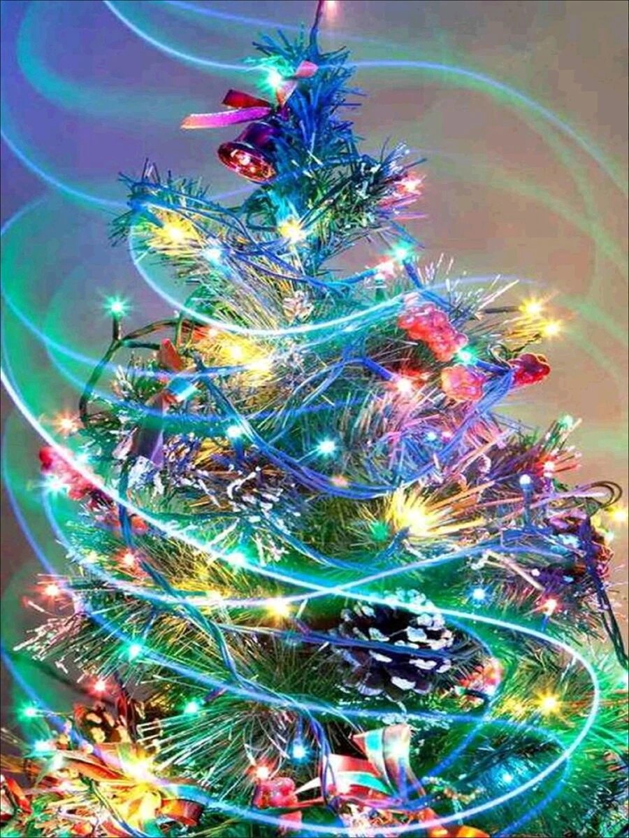 5D DIAMANTOVÉ MAĽOVANIE PODĽA ČÍSEL- vianočný stromček