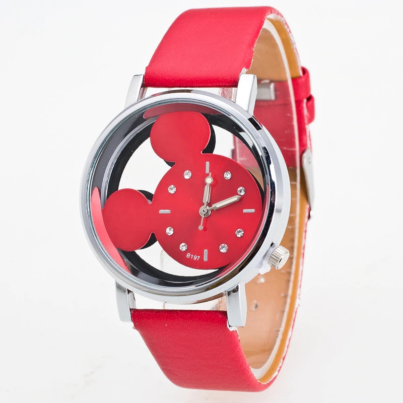 Detské hodinky Mickey Mouse červené