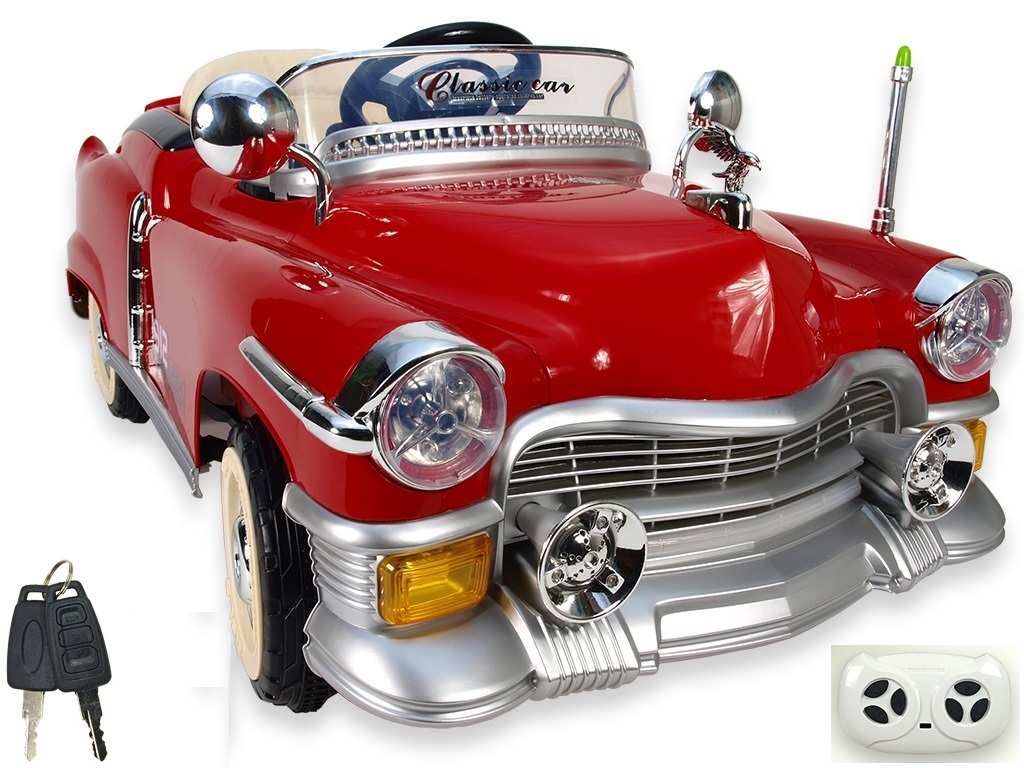 Elektrické auto Retro Kuba červené