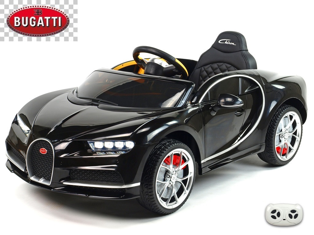 Elektrické auto Bugatti Chiron čierny