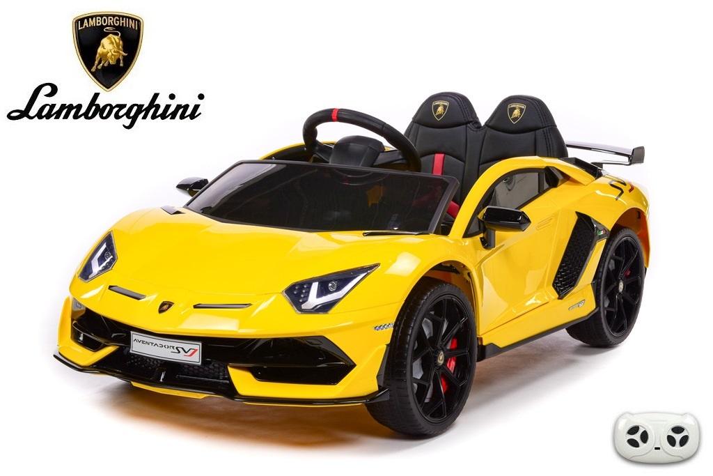 Elektrické auto Lamborghini Aventador žlté