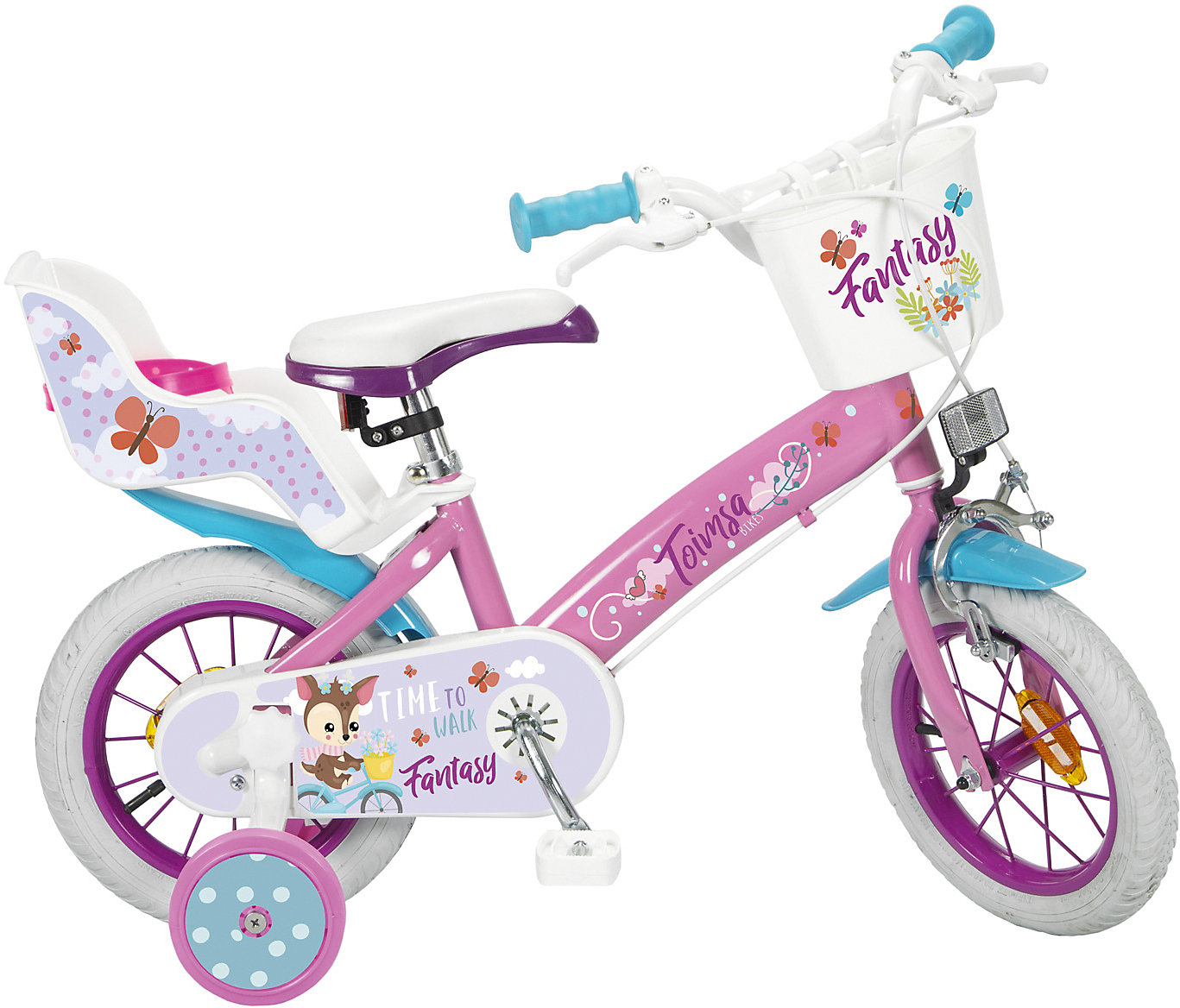 Detský bicykel Fantasy Toimsa ružové, veľkosť 14 "