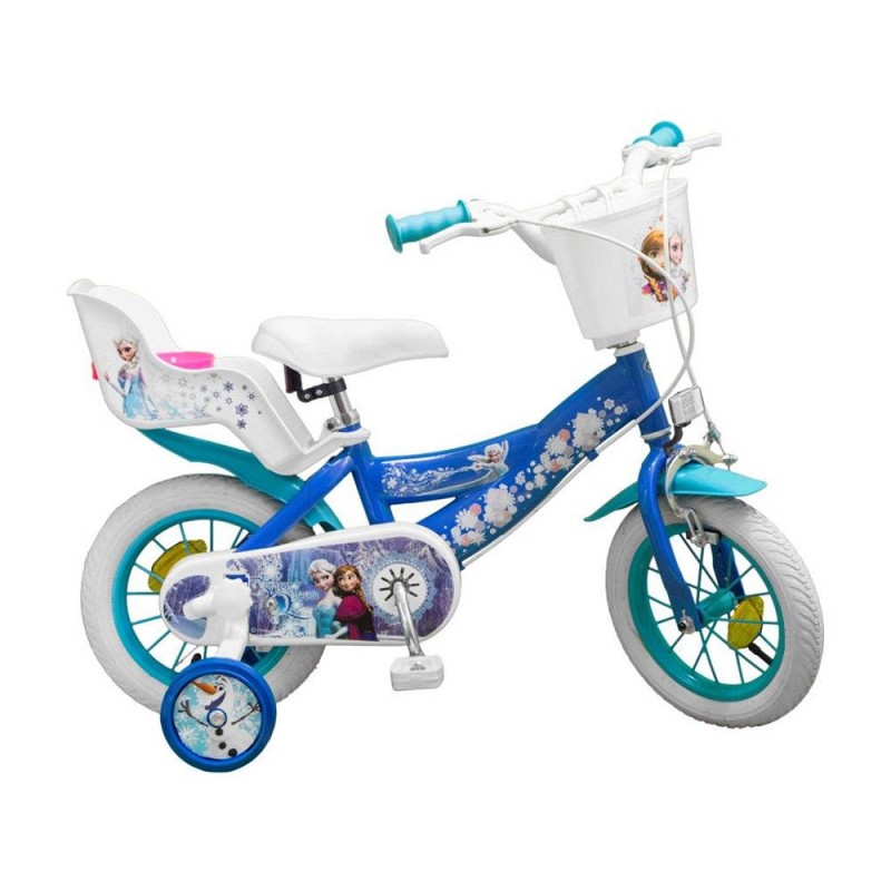 Detský bicykel Frozen Ľadové kráľovstvo, tmavo modré, veľkosť 12 "