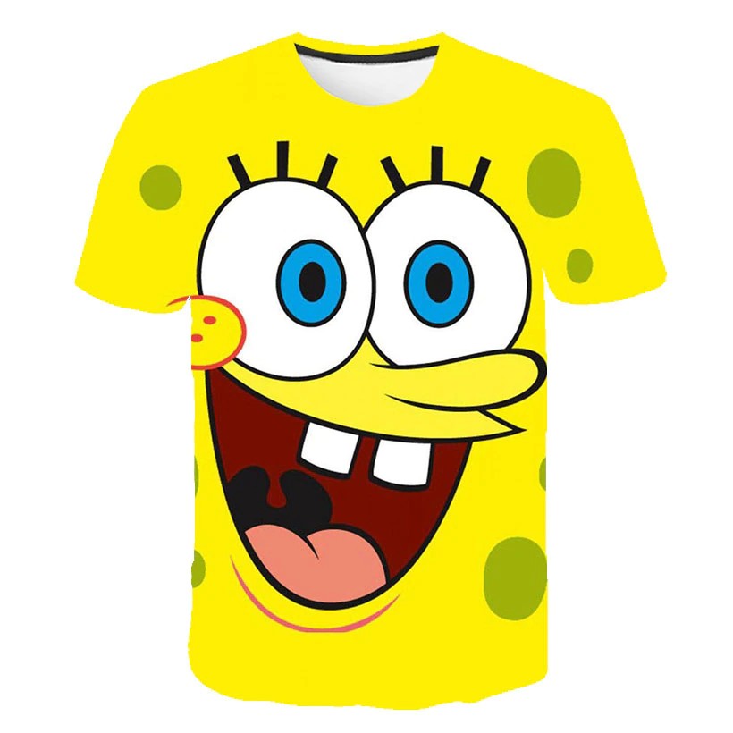 3D tričko tlač SpongeBob 1