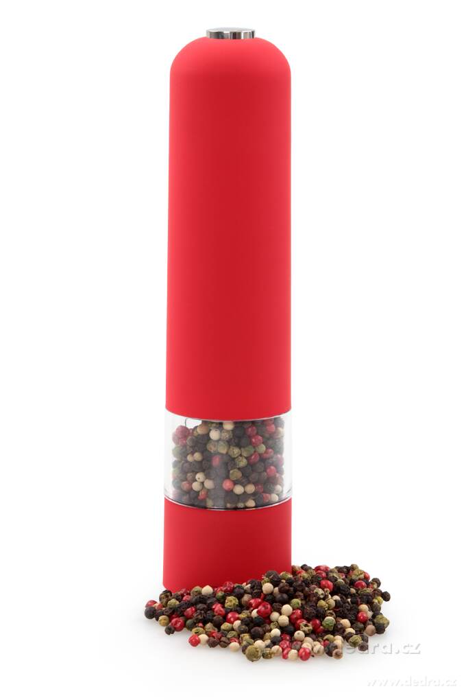 XXL elektrický mlynček s LED osvetlením, SYSTEMAT, červený