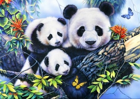 Diamantové maľovanie pandy