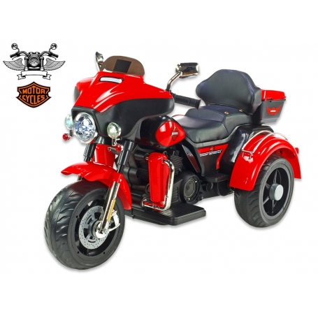 Motorka Big chopper Motorcycle červený