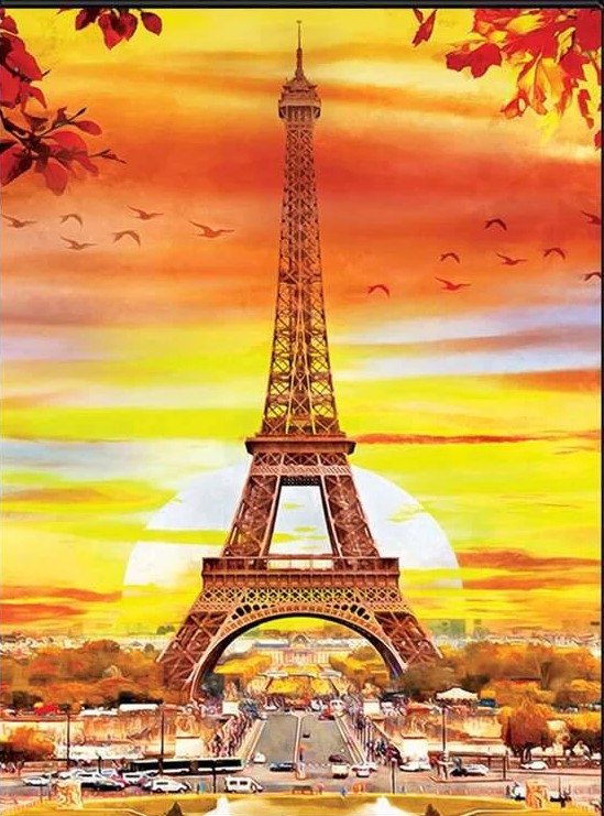 Diamantové maľovanie - Diamantové maľovanie Eiffelova veža