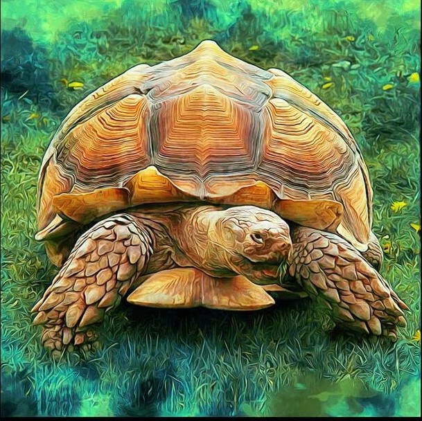 Diamantové maľovanie korytnačka