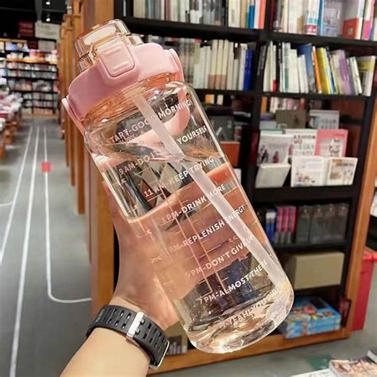 2L fľaša na pitie športová fľaša na vodu Růžová